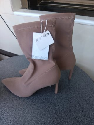 Botines Bershka Beige Talla 38