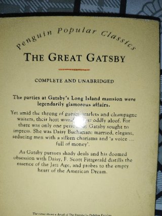 Libro The Great Gatsby