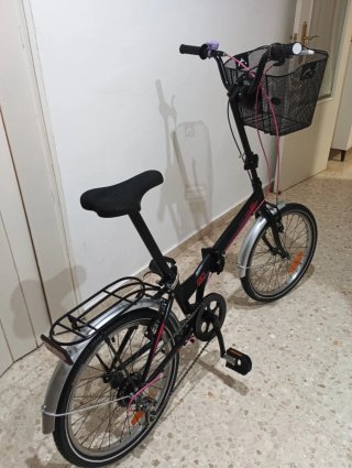 Bicicleta Plegable 20 Negra