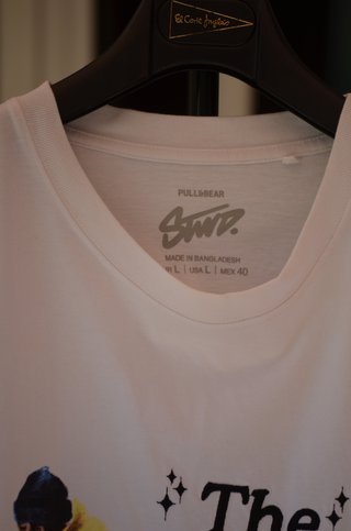 Camiseta Pull&Bear Blanca Talla L