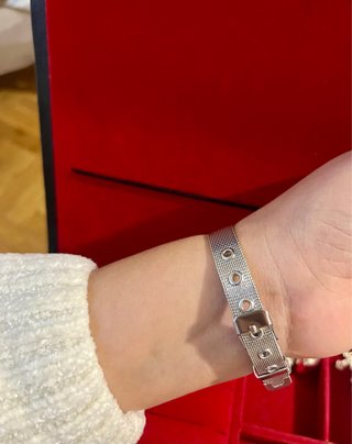 Pulsera de Oso Plateado