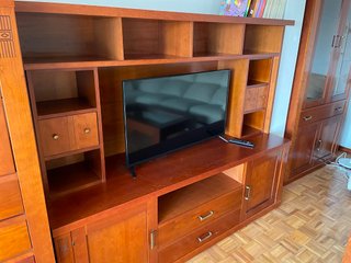 Mesa de centro madera y cristal