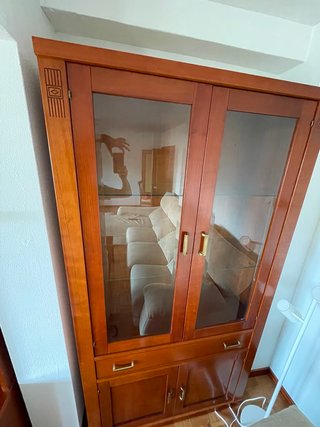 Mesa de centro madera y cristal