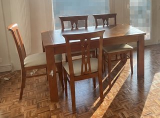Mesa de centro madera y cristal