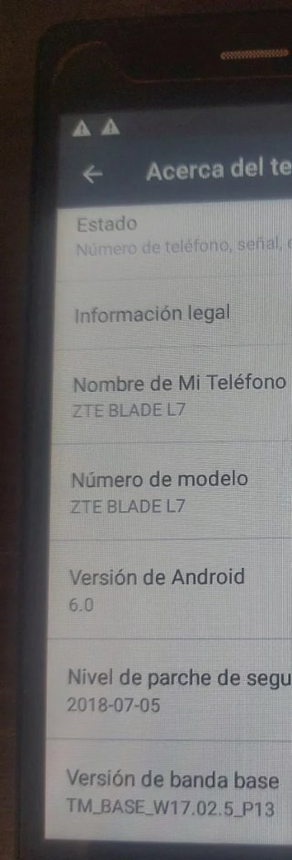 ZTE Blade L7 Negro