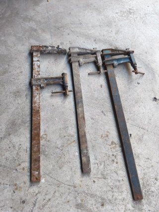 3 Sargentos (64, 63, 60 cm)de largos