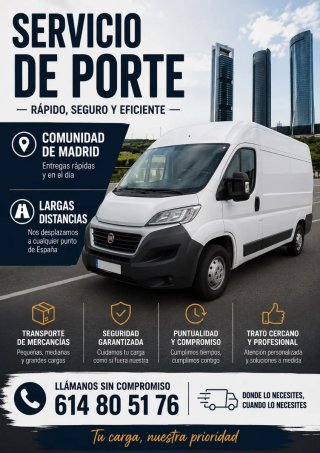 Servicio de transporte y Mudanzas por Madrid