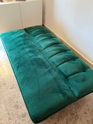 Sofá Cama Sklum Terciopelo Verde 2 Plazas