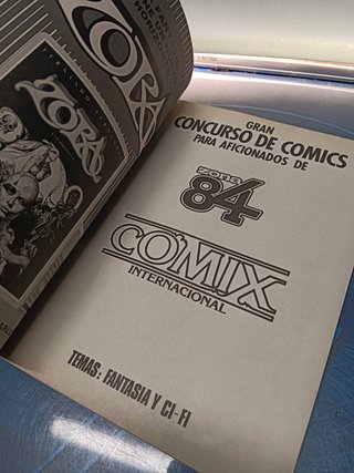 comic suelto, Zona 84 , Comix Internacional. Especial Concurso