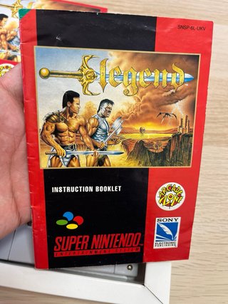 Legen Super Nintendo Caja Manual Cartucho