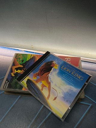 banda sonora CD + VHS El rey Leon, disney , The lion King