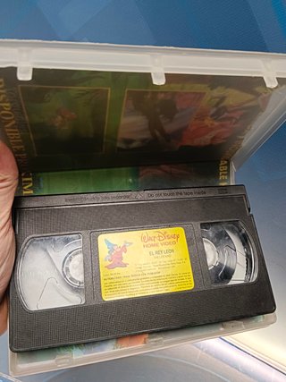 banda sonora CD + VHS El rey Leon, disney , The lion King