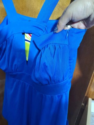 Blusa Covicci Talla S/M Azul Eléctrico