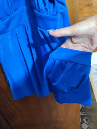 Blusa Covicci Talla S/M Azul Eléctrico