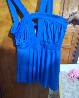 Blusa Covicci Talla S/M Azul Eléctrico