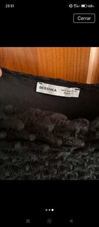 Vestido Adolescente Palabra de Honor Negro