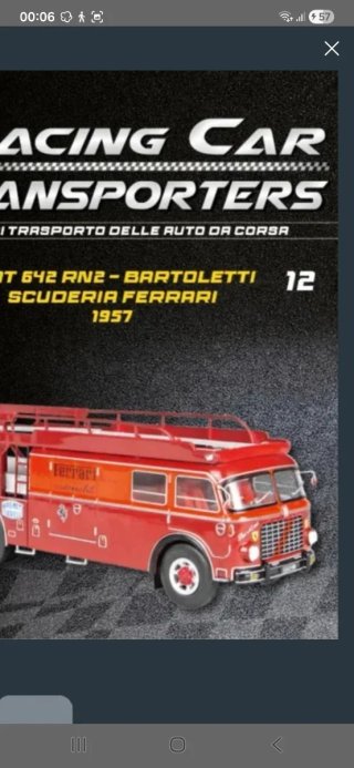Trasportatore Auto da Corsa Ferrari 1957