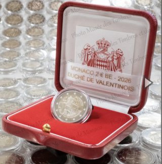 2 euro Monaco proof 2026 Duché de Valentinois