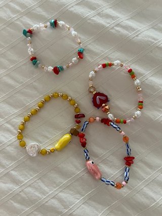 Lote 4 Pulseras Verano Nuevas
