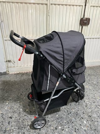 Carrito plegable mascotas 3 ruedas