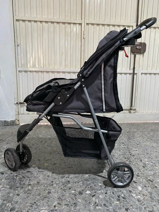Carrito plegable mascotas 3 ruedas