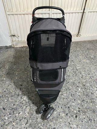 Carrito plegable mascotas 3 ruedas