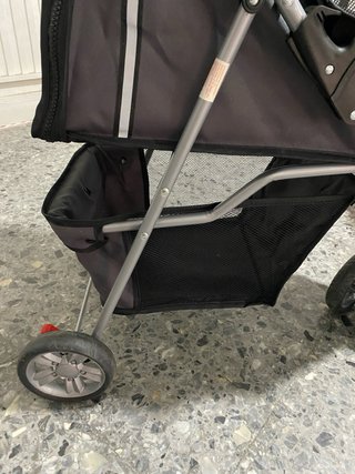 Carrito plegable mascotas 3 ruedas