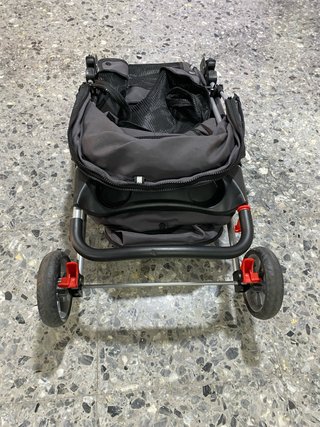 Carrito plegable mascotas 3 ruedas