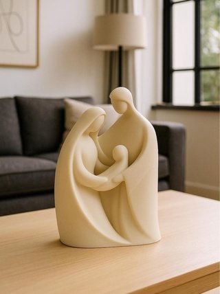 Estatua Sagrada Familia Minimalista 3D