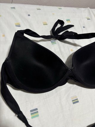 Bikini negro con tiras