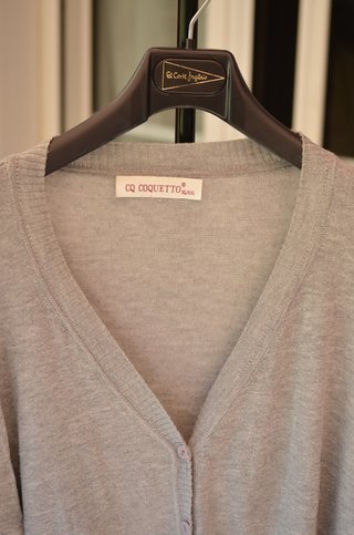 Chaqueta de punto gris talla XL