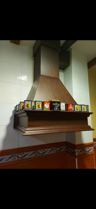 Campana extractora estilo rústico