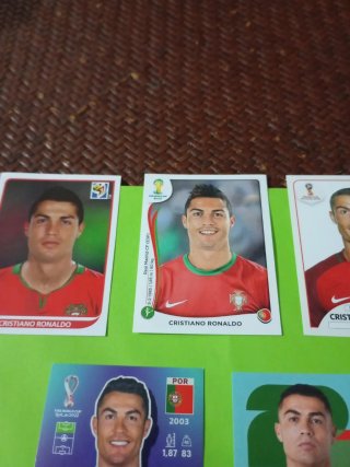 Lote Cromos Cristiano Ronaldo Mundiales