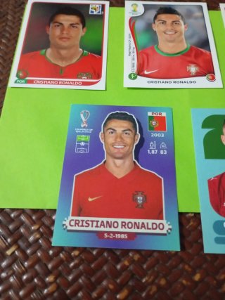 Lote Cromos Cristiano Ronaldo Mundiales