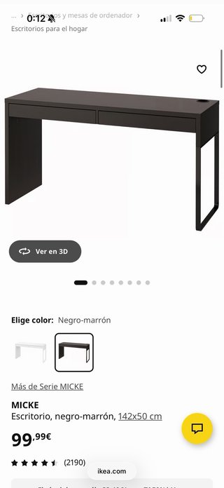 Dormitorio IKEA: Cama MALM, Escritorio, cómoda