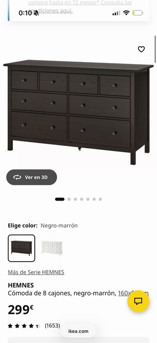 Dormitorio IKEA: Cama MALM, Escritorio, cómoda