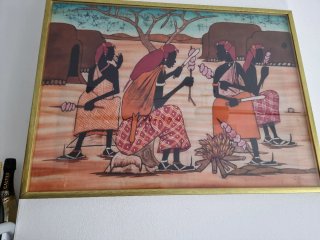Quadro Africano Batik Grande 100x75