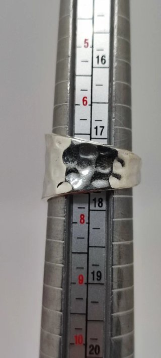 Anillo de Plata, Ajustable y Piedra Luna.