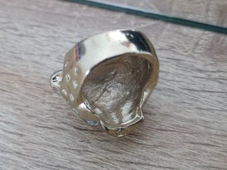 Anillo Cabeza Leopardo Dorado