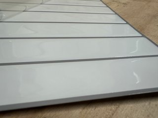 Azulejos Adhesivos Palitos Blanco Junta Gris