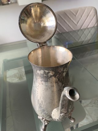 Teiera vintage argento