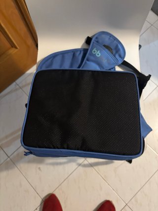 Trona portátil azul con estampado infantil