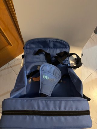 Trona portátil azul con estampado infantil