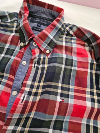 Camisa Tommy Hilfiger Regular Fit M Cuadros