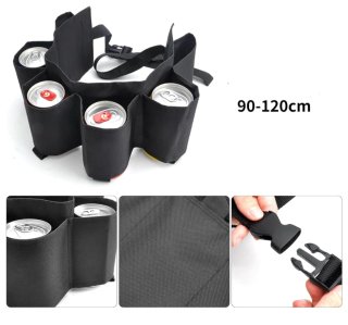 Cinturón Porta Latas Negro