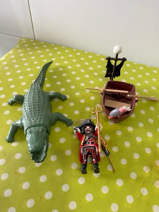 Playmobil Pirati: Barca e coccodrillo
