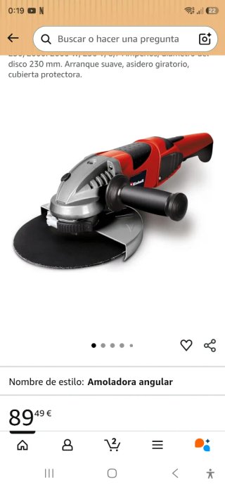 Einhell Amoladora TE-AG 230