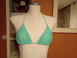 Bikini Triángulo Tanga Teal Talla Única