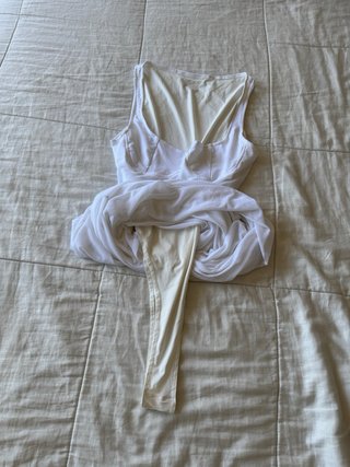 Vestito bianco con body