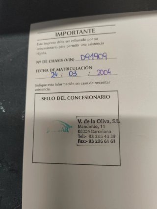 Manual de instrucciones Jaguar  x type.Cédula.